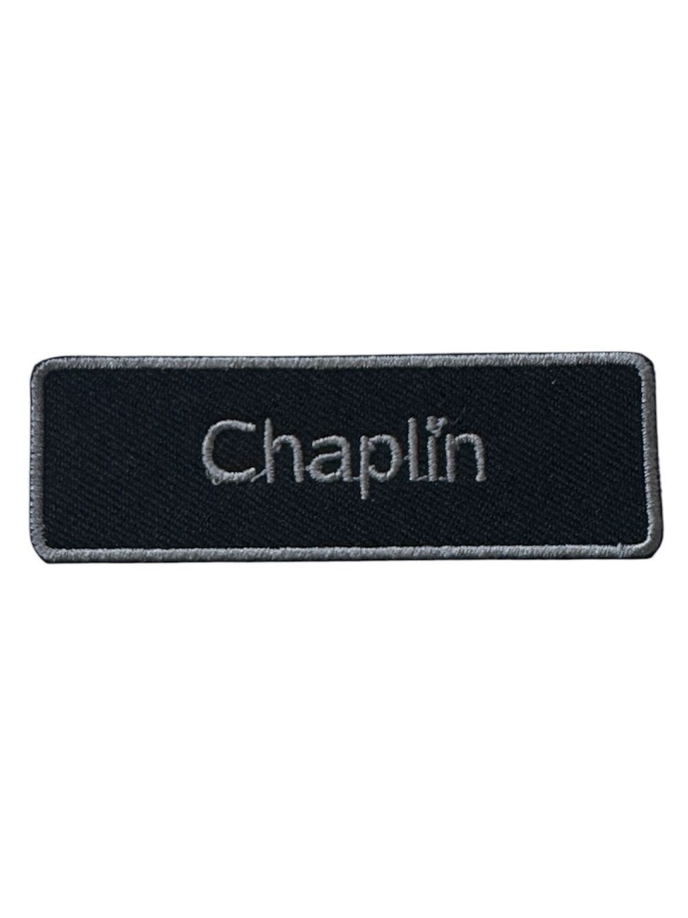 Chaplin Embroidered Iron On Tag Patch